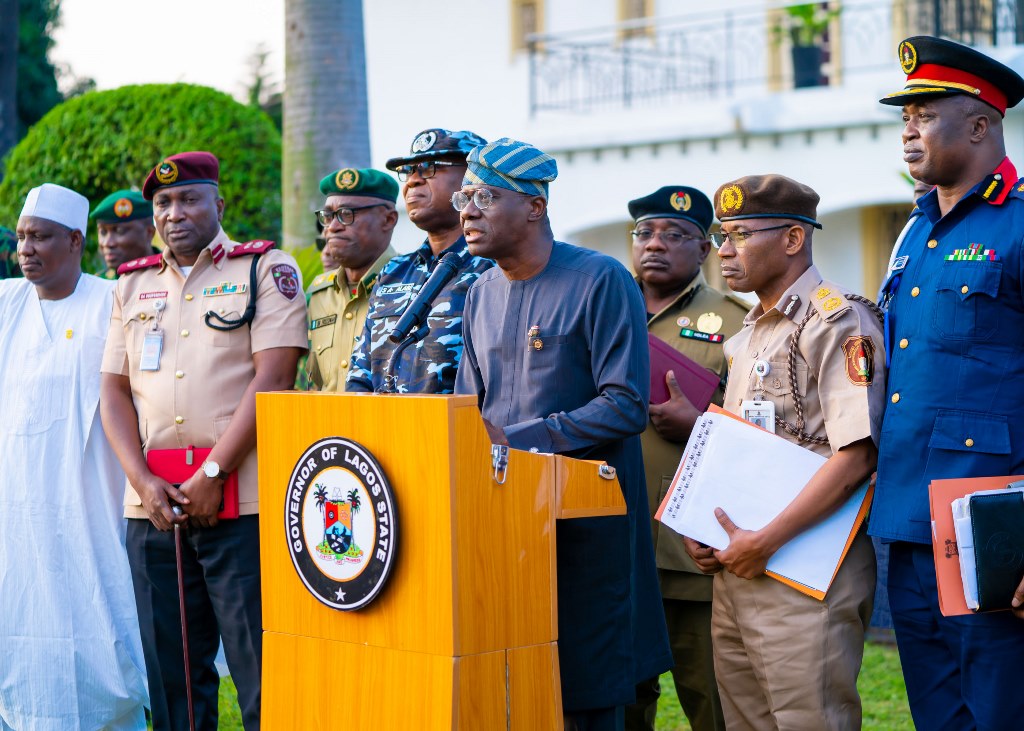 SECURITY THREATS: SANWO-OLU DIRECTS SECURITY AGENCIES TO RAISE VIGILANCE LEVEL, ALLAYS LAGOSIANS’ FEAR